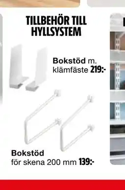Bauhaus Bokstöd m. klämfäste erbjuda
