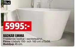 Bauhaus BADKAR EMMA erbjuda