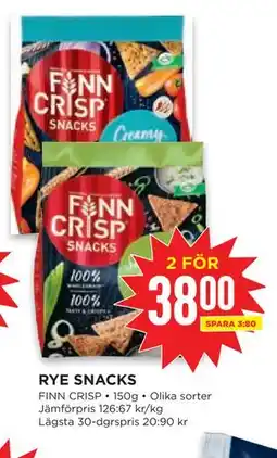 Willys RYE SNACKS erbjuda