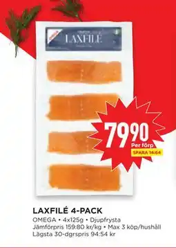 Willys Hemma LAXFILÉ 4-PACK erbjuda