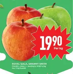 Willys ROYAL GALA, GRANNY SMITH erbjuda