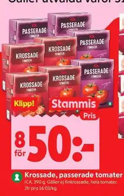 ICA Kvantum Krossade, passerade tomater, Medlemspris erbjuda