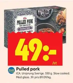 ICA Kvantum Pulled pork erbjuda