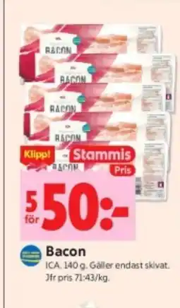 ICA Kvantum Bacon, Medlemspris erbjuda