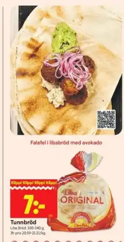 ICA Kvantum Tunnbröd erbjuda