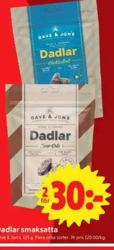 ICA Nära Dadlar smaksatta erbjuda