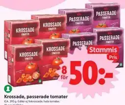 ICA Nära Krossade, passerade tomater, Medlemspris erbjuda