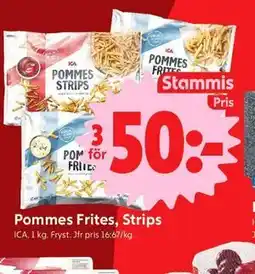 ICA Nära Pommes Frites, Strips, Medlemspris erbjuda