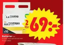 ICA Nära Batterier erbjuda