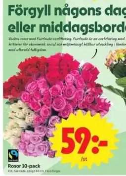 ICA Nära Rosor 10-pack erbjuda
