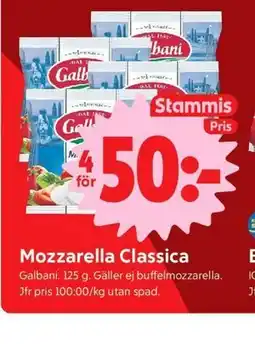 ICA Nära Mozzarella Classica, Medlemspris erbjuda