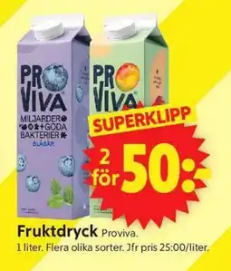 ICA Supermarket Fruktdryck erbjuda