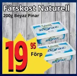 Supergrossen Färskost Naturell erbjuda