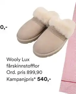 Hemtex Wooly Lux fårskinnstofflor erbjuda