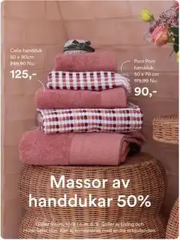 Hemtex Celia handduk erbjuda