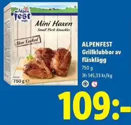Lidl Alpenfest mini haxen erbjuda