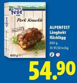 Lidl Alpenfest pork knuckle erbjuda