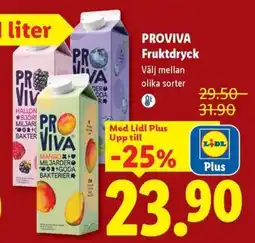 Lidl Proviva fruktdryck erbjuda