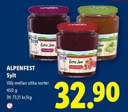 Lidl Alpenfest sylt erbjuda