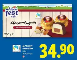 Lidl Alpenfest Mozartkugeln erbjuda