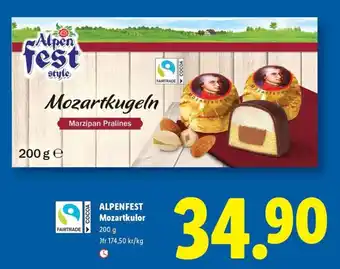 Lidl Alpenfest Mozartkugeln erbjuda