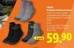 Lidl Crivit premium outdoorstrumpor erbjuda
