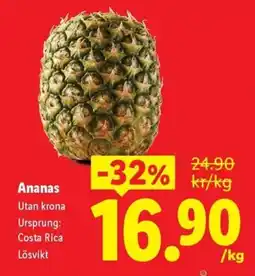 Lidl Ananas erbjuda