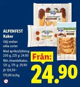 Lidl Alpenfest kakor erbjuda