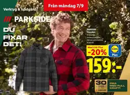 Lidl Parkside overshirt erbjuda