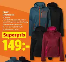 Lidl Crivit softshelljacka erbjuda