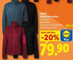 Lidl Crivit stickad fleecejacka erbjuda