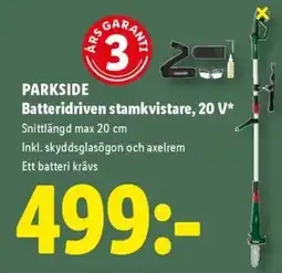 Lidl Parkside batteridriven stamkvistare erbjuda