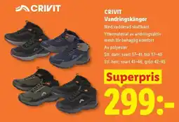 Lidl Crivit vandringskängor erbjuda
