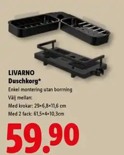 Lidl Livarno Duschkorg erbjuda