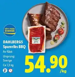 Lidl Dahlbergs Spareribs BBQ erbjuda