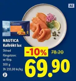 Lidl Nautica kallrökt lax erbjuda