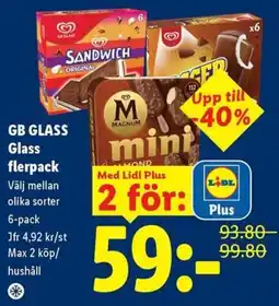 Lidl GB Glass Glass flerpack erbjuda