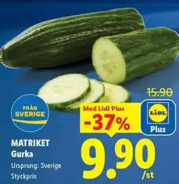 Lidl Matriket Gurka erbjuda