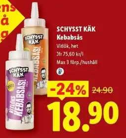 Lidl Schysst Käk Kebabsås erbjuda