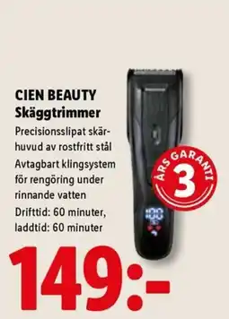 Lidl Cien beauty skäggttrimmer erbjuda