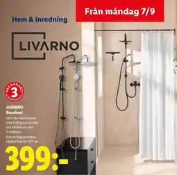 Lidl Livarno Duschset erbjuda