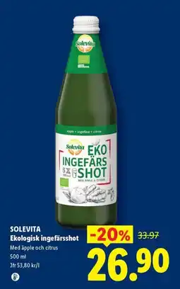 Lidl Solevita ingefärsshot erbjuda