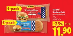 Lidl Tastino Hamburgerbröd erbjuda