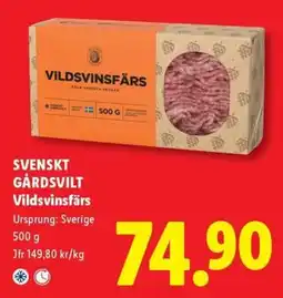 Lidl Vildsvinsfärs erbjuda