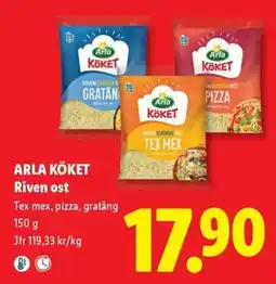 Lidl Arla Köket Riven ost erbjuda