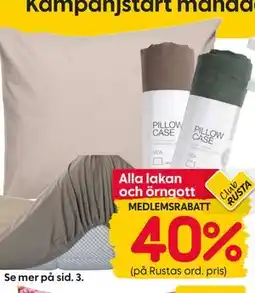 Rusta Alla lakan och örngott erbjuda