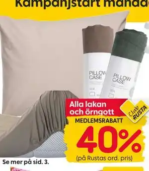 Alla lakan och örngott