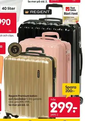 Regent Premium kabin- och resväskor