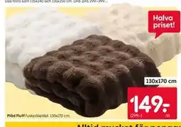Rusta Pläd Fluff erbjuda