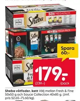 Rusta Sheba våtfoder, katt erbjuda